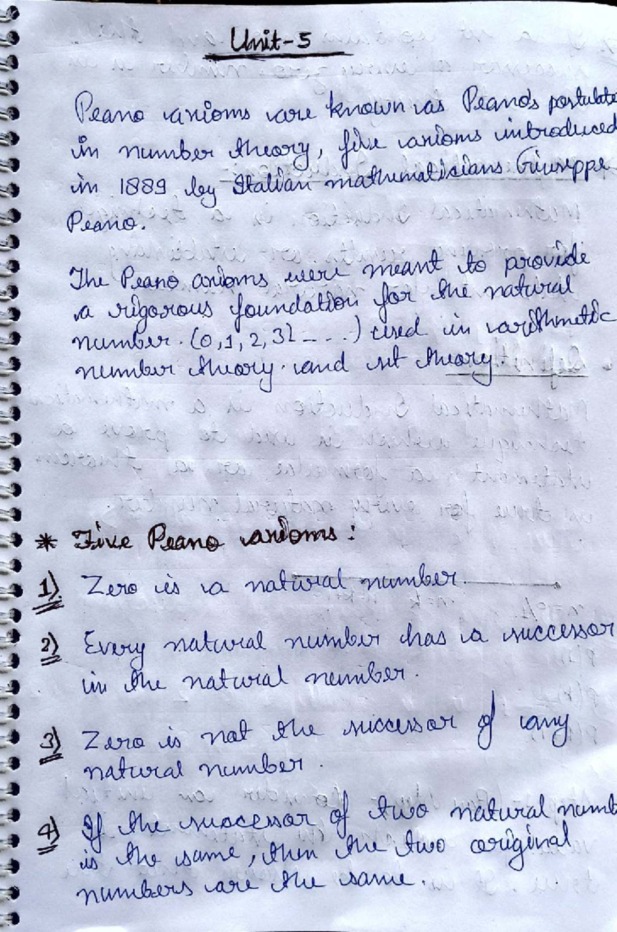 DM 5: Peano Axioms and Mathematical Induction Explained - Studocu