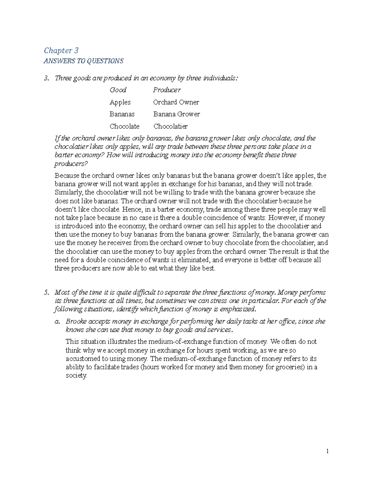 EC223OC - CH 3 - Answers to End of Chapter Problems - Chapter 3 ANSWERS ...