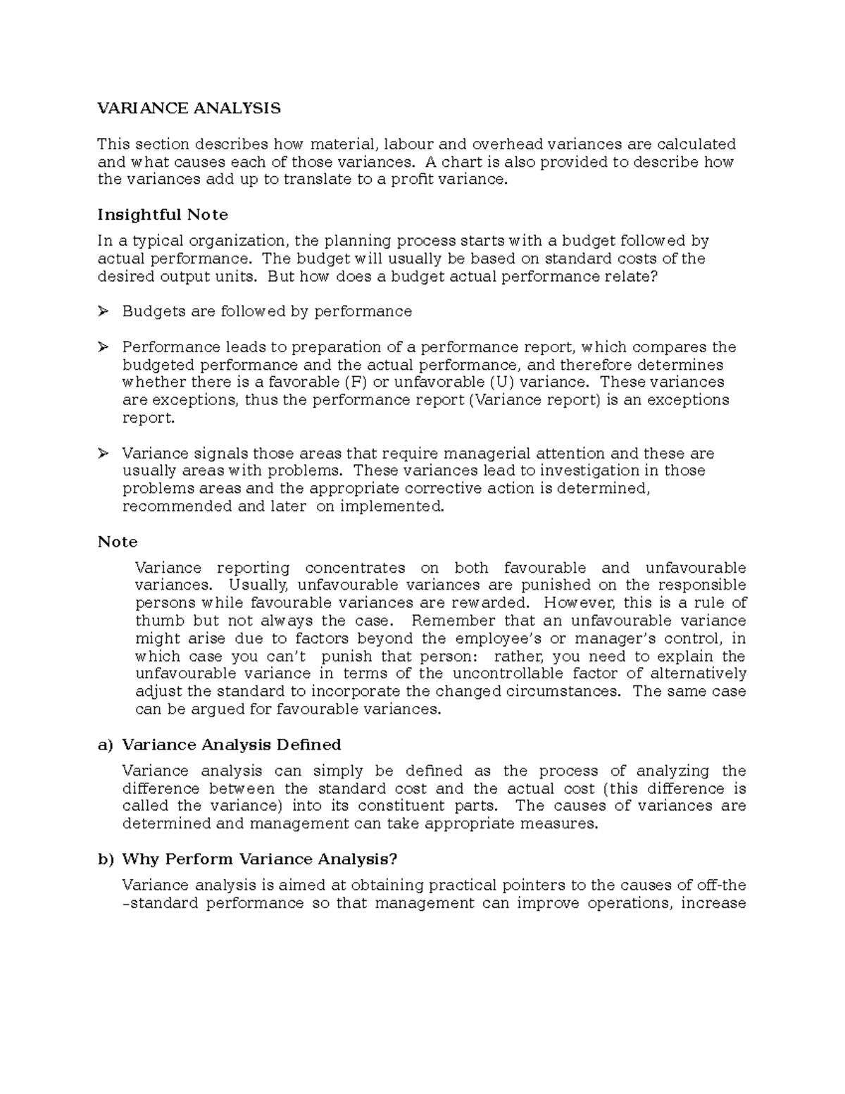 Variance Analysis - A Detailed Study on Cost Variances and Management ...