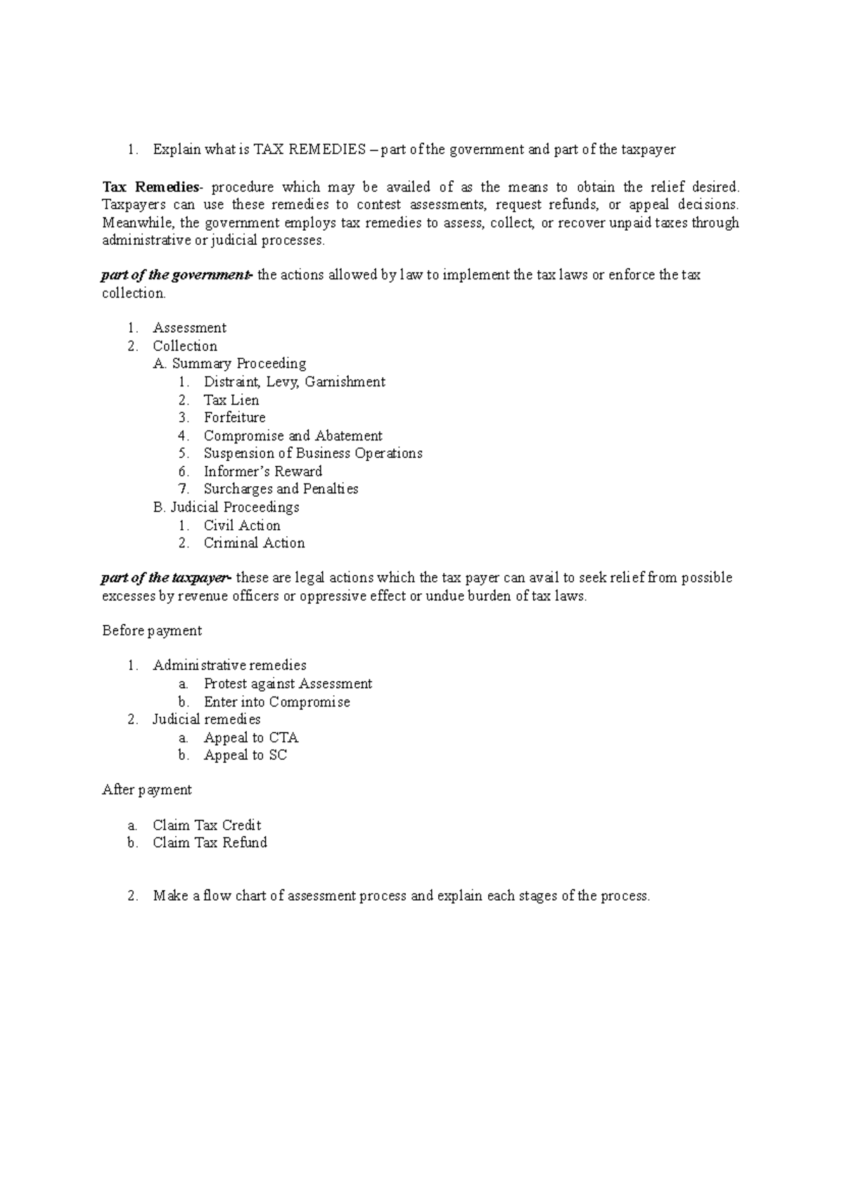 Tax Remedies and Procedures: Understanding Taxpayer and Government ...