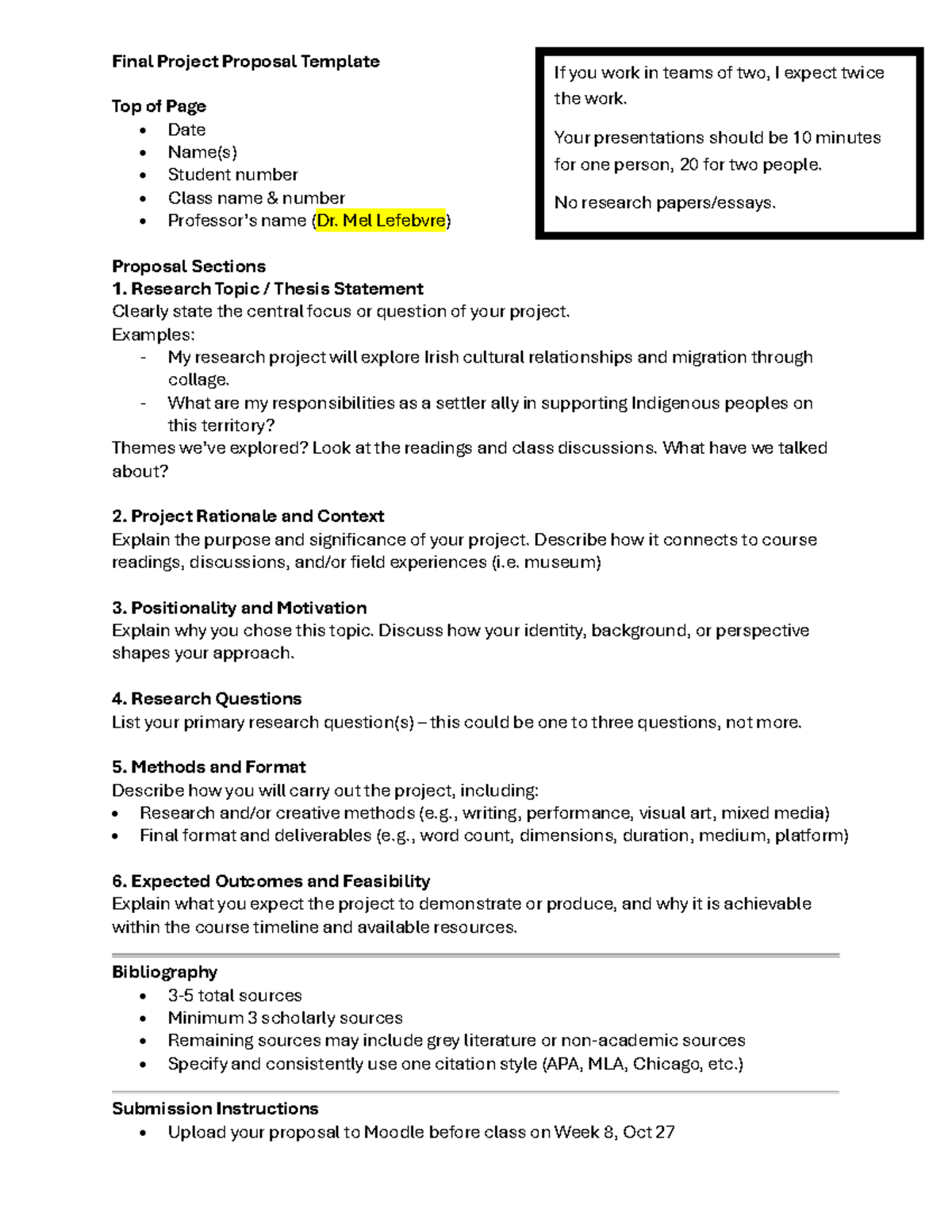 Final Project Proposal Template - Studocu