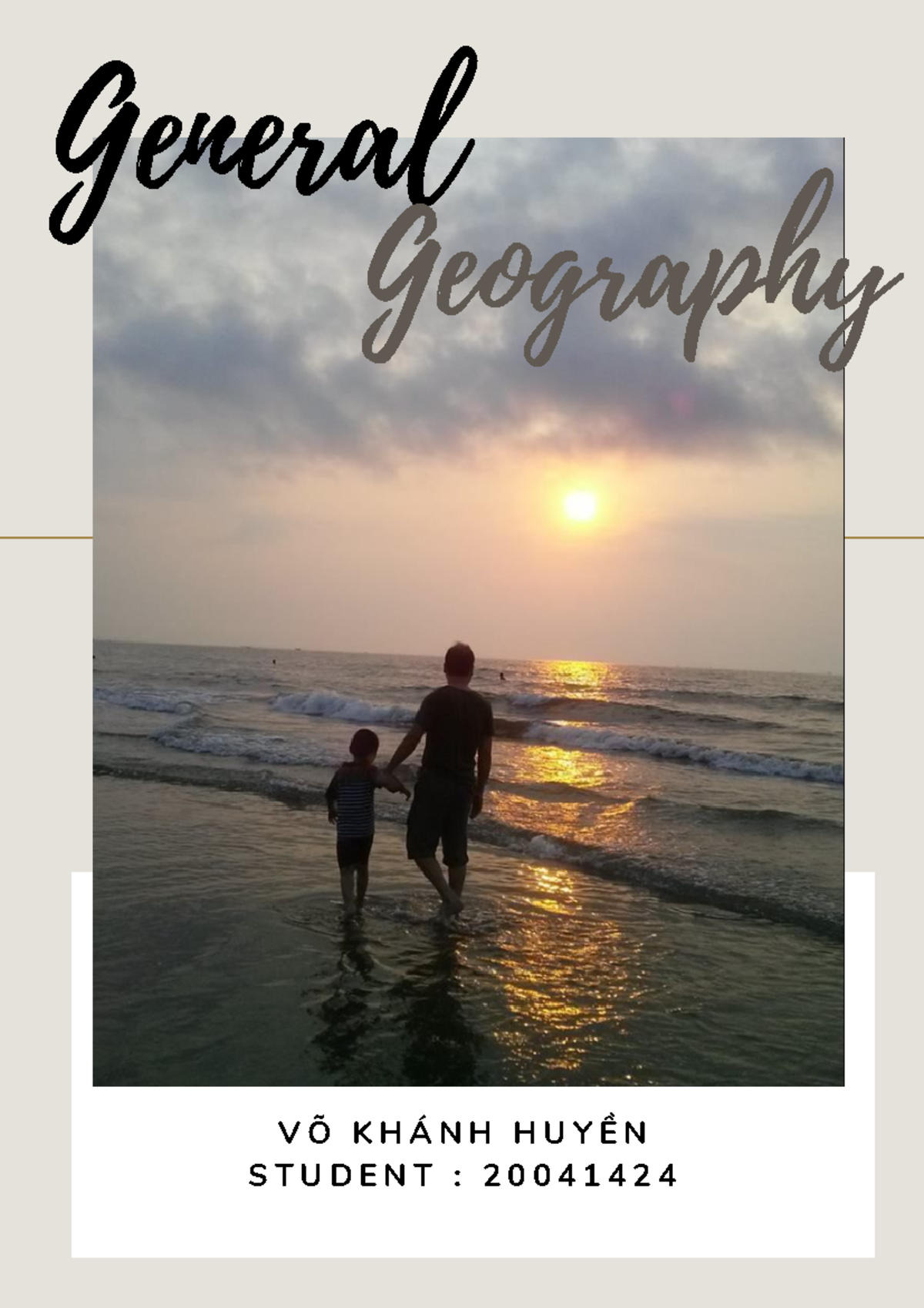 Reflection for General Geography _ QH2020. - V Õ K H Á N H H U Y Ề N S ...