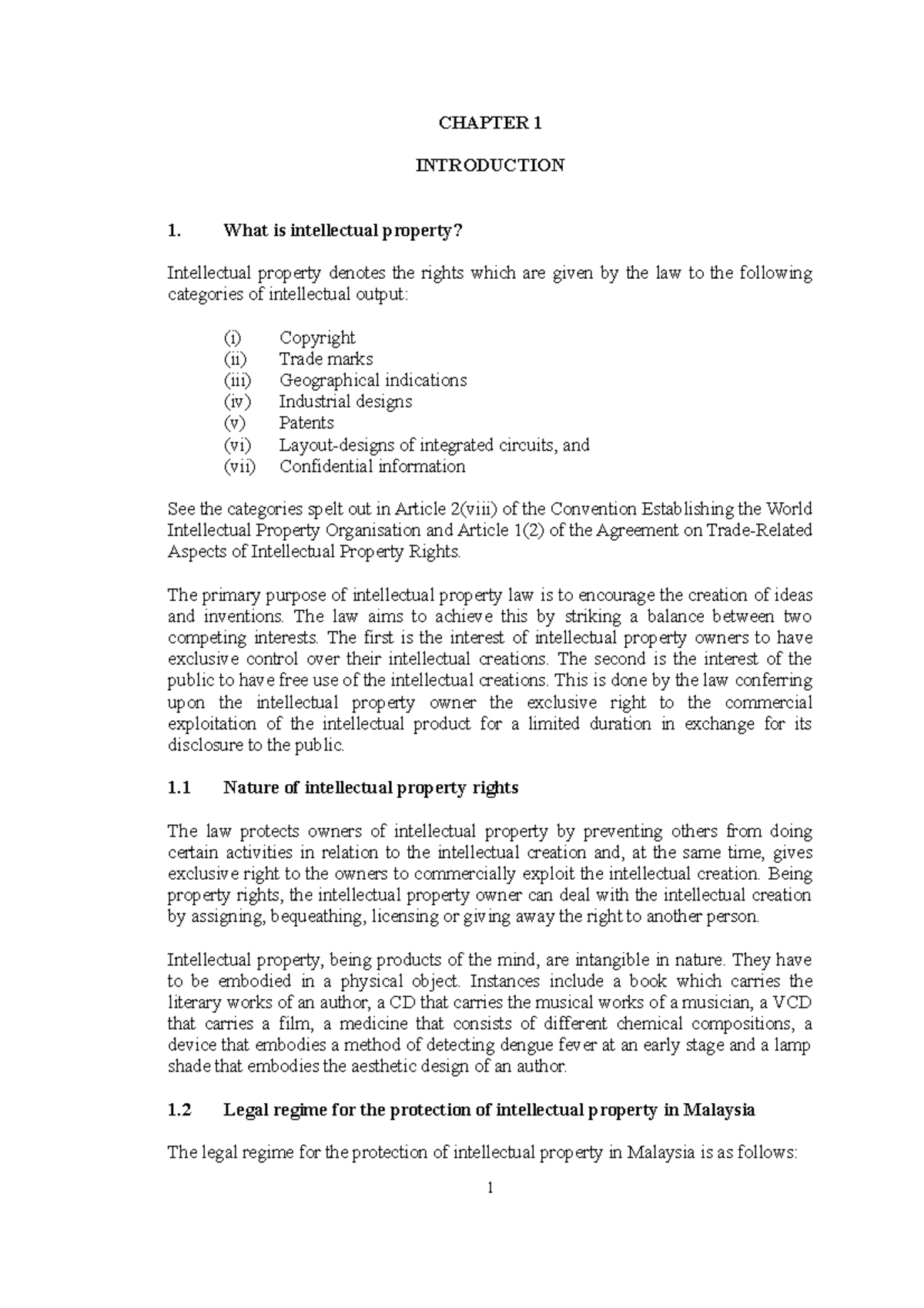 IP 101: Outline & Summary of Intellectual Property Law Principles - Studocu