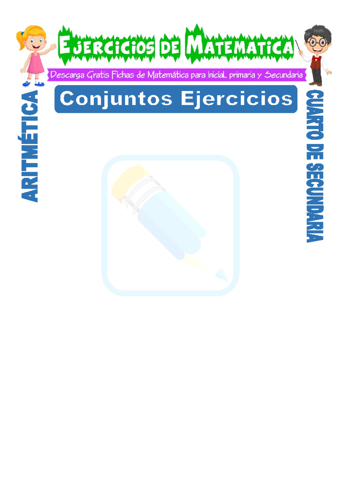 Ejercicios de Conjuntos para Tercer Grado de Secundaria - Studocu
