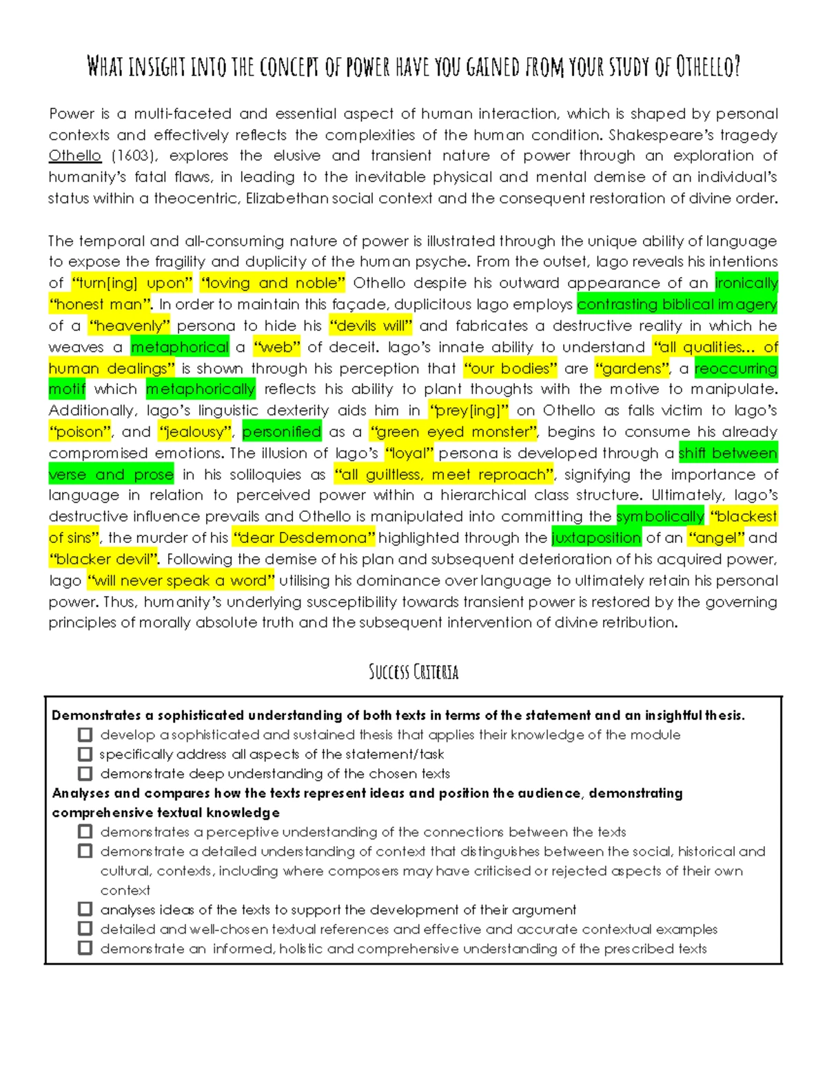 11ADV AT2 2025 - Multimodal Presentation on Othello Context Analysis ...