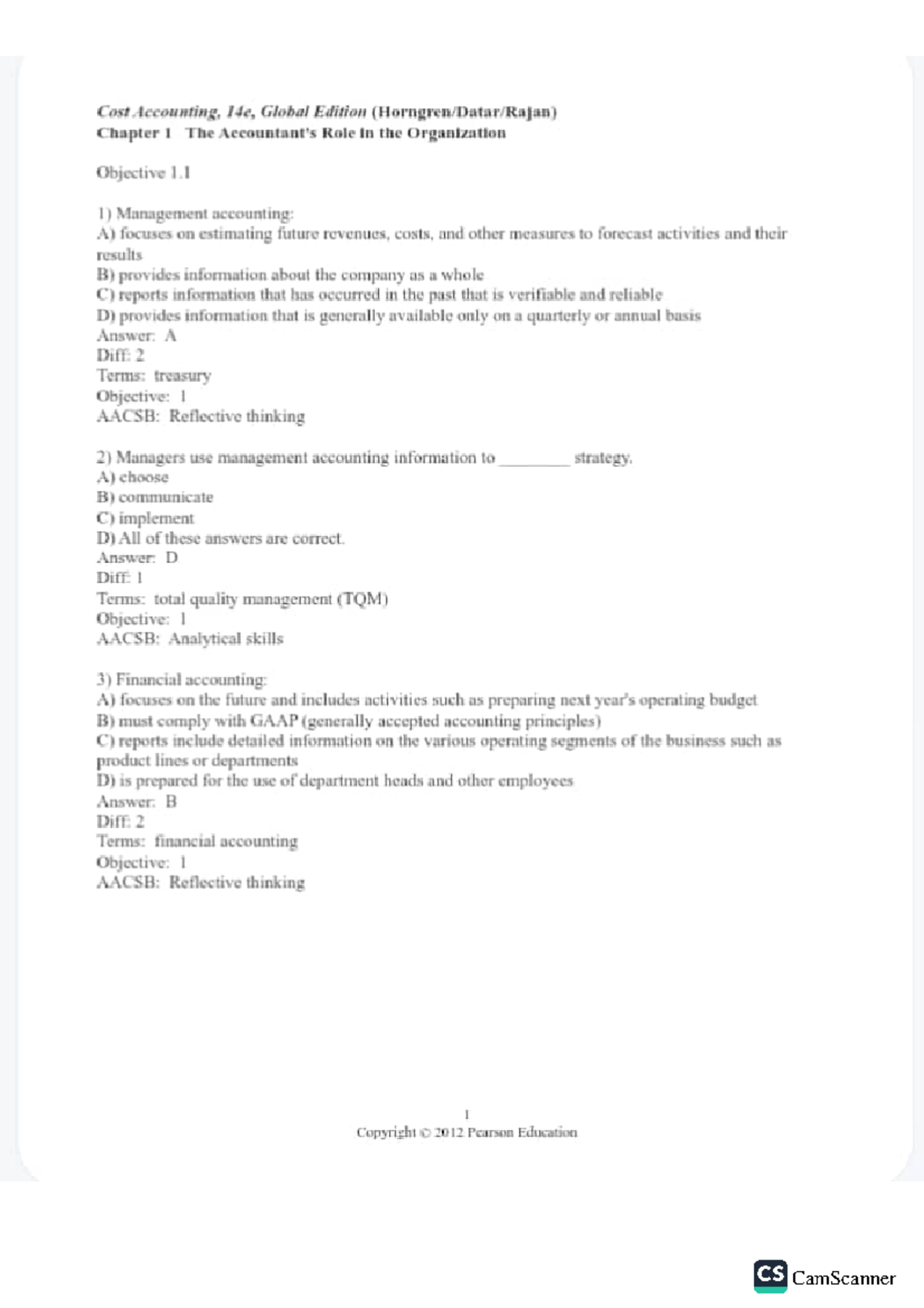 Cost Acc 14c Final Exam Test Bank: Key Concepts & Practice Questions ...