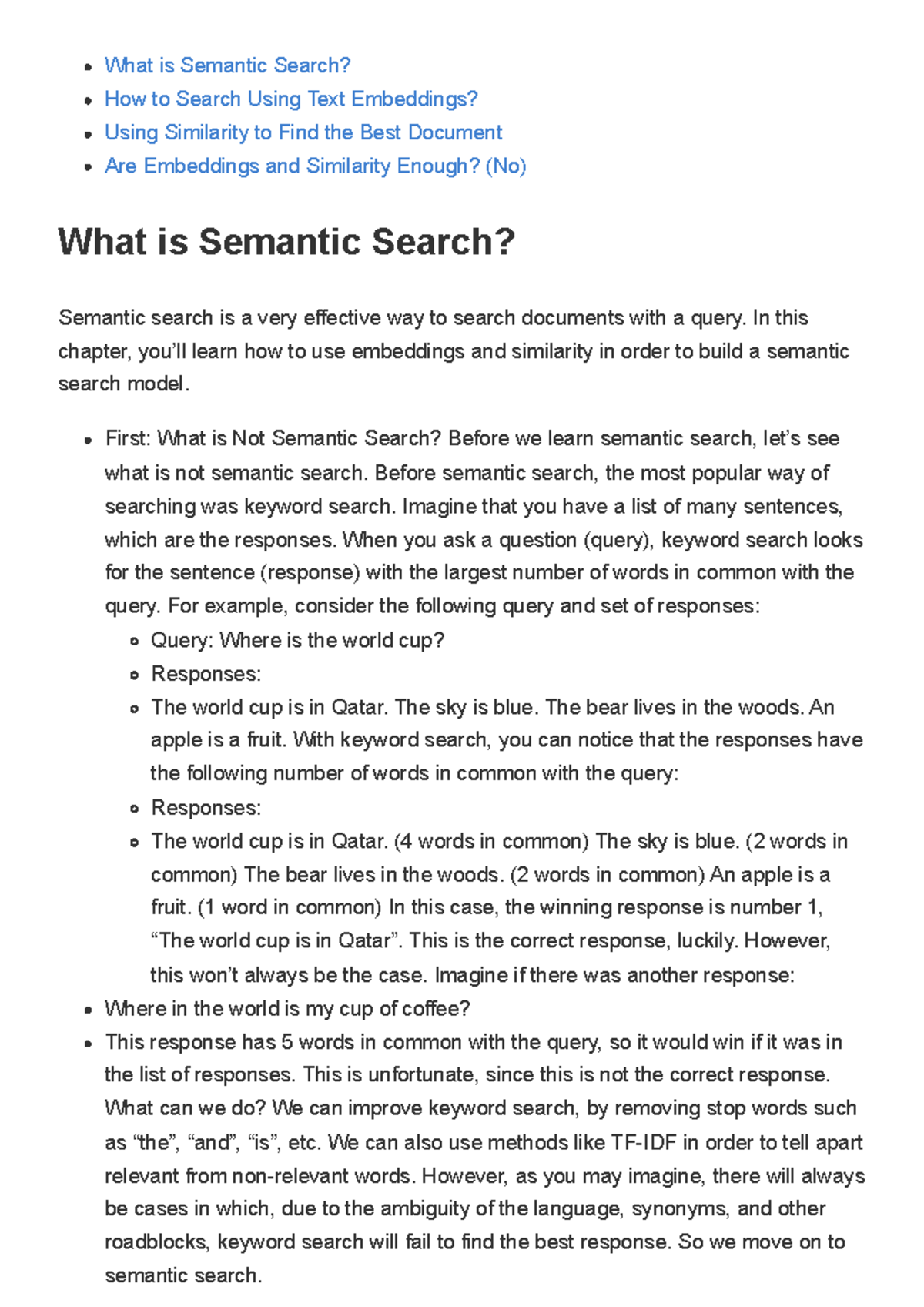 CS101: Final Exam Notes on Semantic Search and Text Embeddings - Studocu