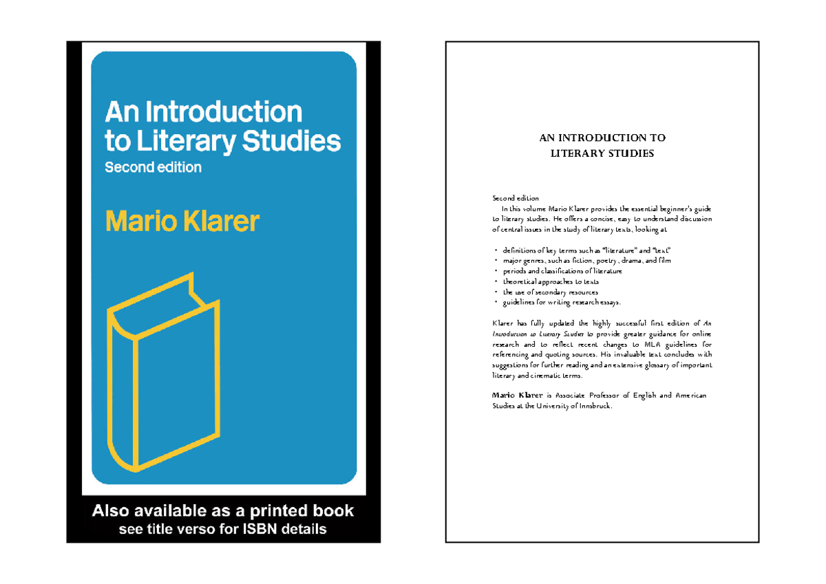 Literary Studies 101: A Beginner's Guide to Textual Analysis Final ...
