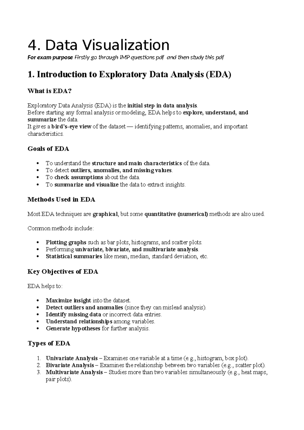 4. Data Visualization Notes for FDS Exam Preparation - Studocu