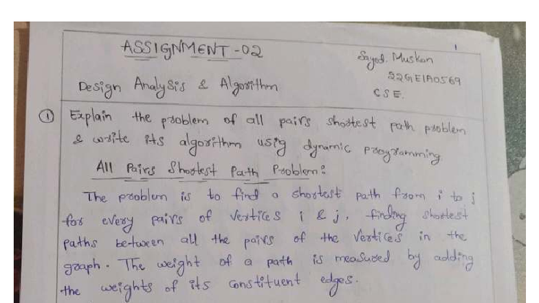 DAA-1 Final Exam Notes on Design Analysis Algorithms - Studocu