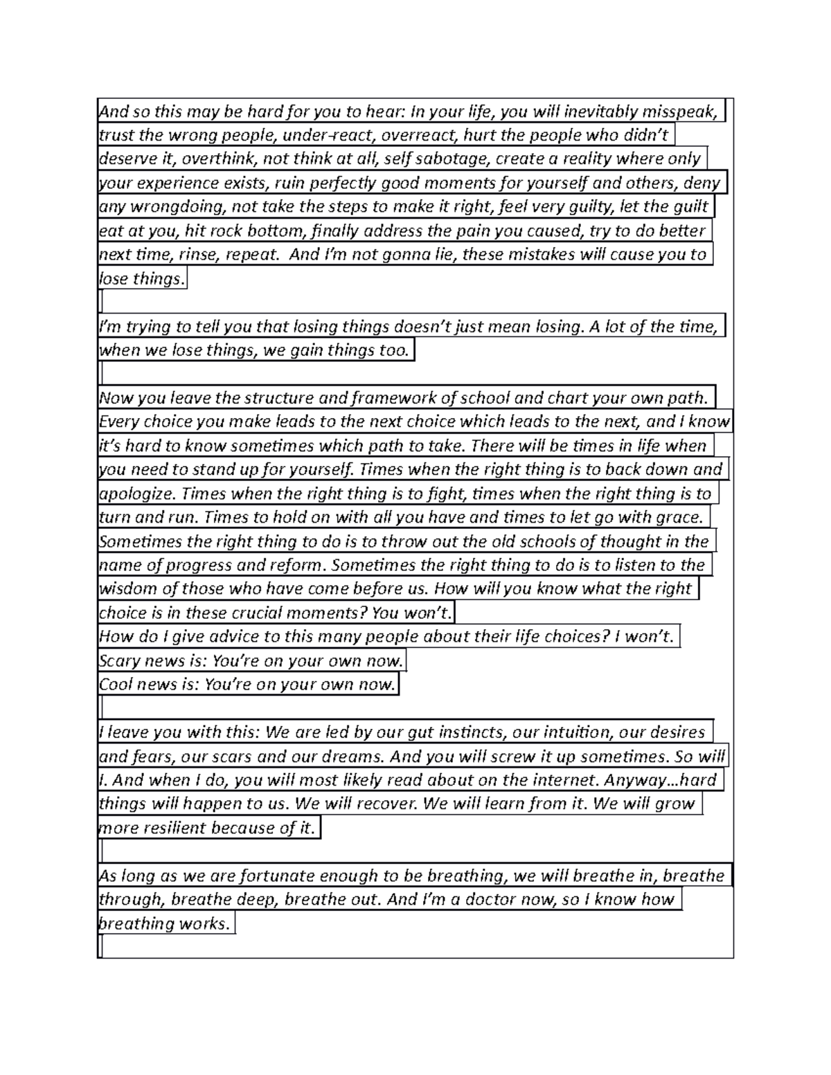 Transcripts Taylor Swift's speech - And so this may be hard for you to ...