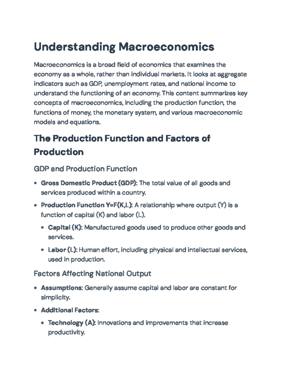 Econ 101: Test 1 Study Guide - Key Concepts and Principles - Studocu