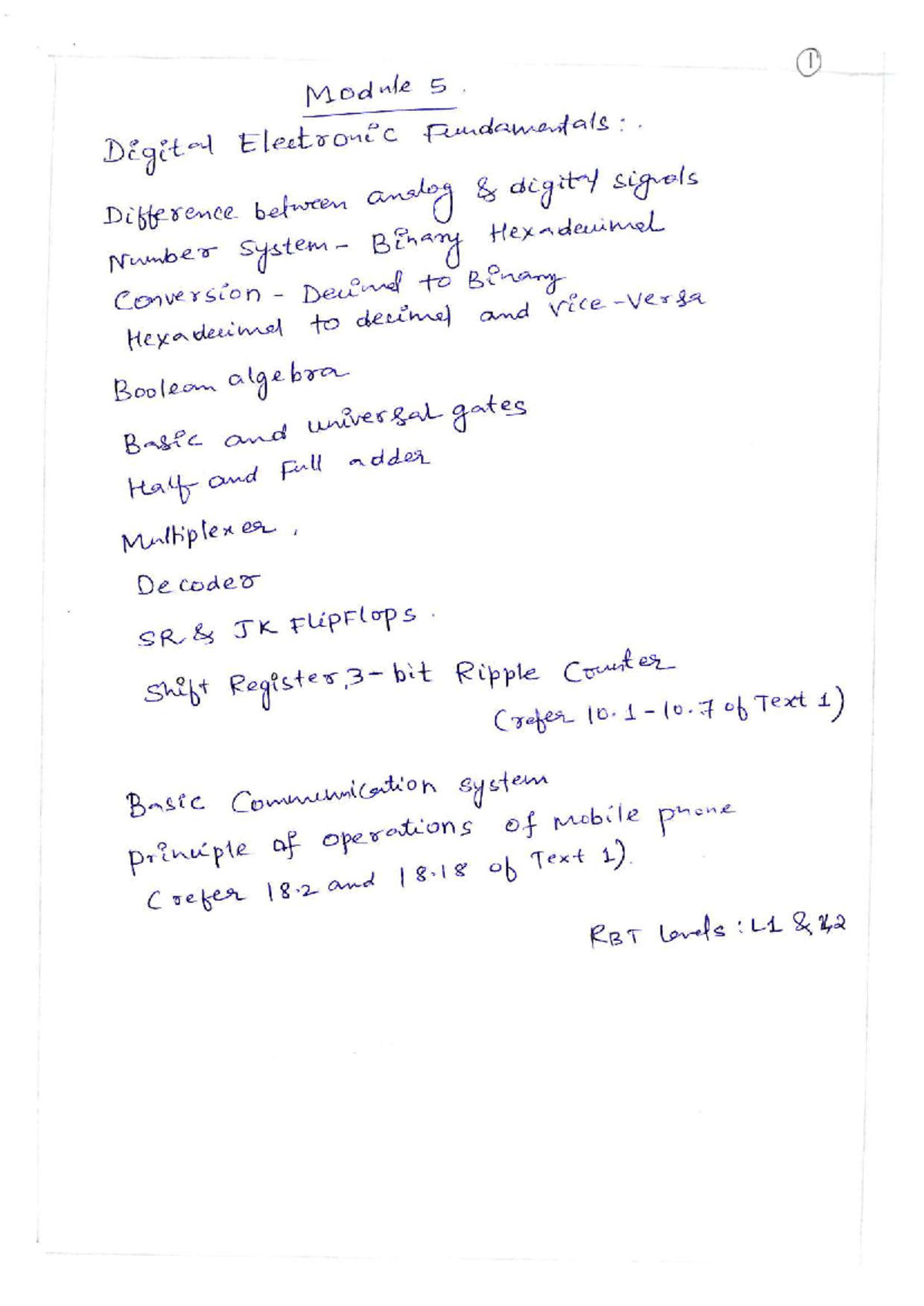 Module 5: Digital Electronics - Number Systems & Binary Operations ...