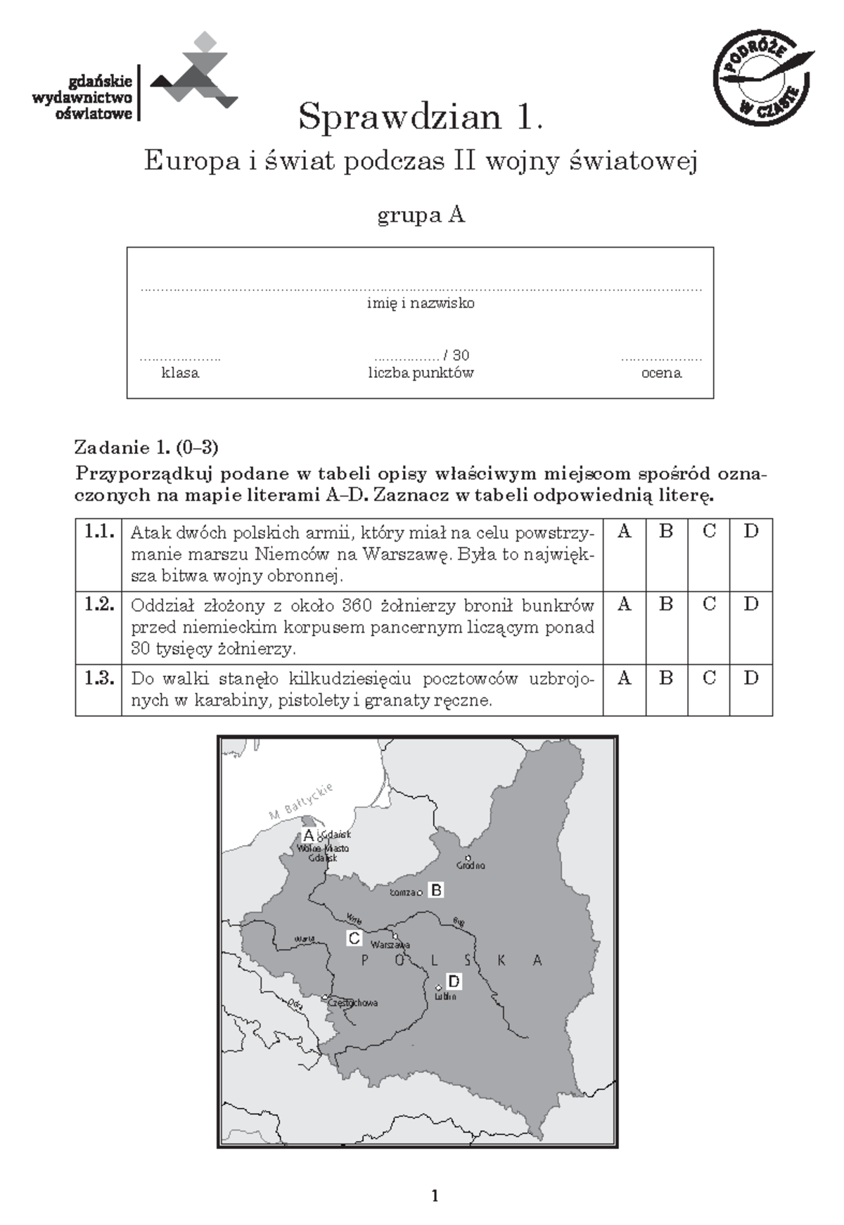 Sprawdzian Zimna Wojna Klasa 8 Gwo www.studocu.com