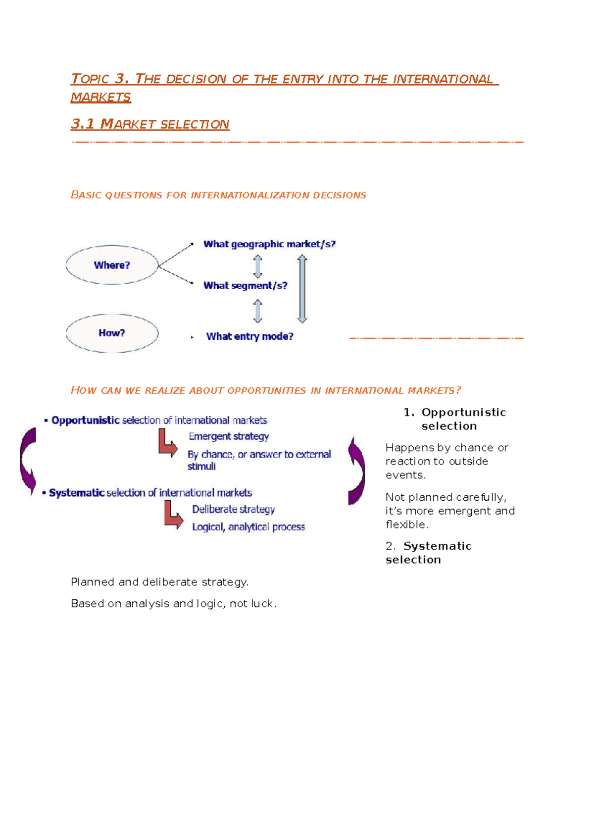 International Market Entry Strategies: Systematic Selection & Modes ...