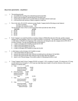 ACCT 101 Chapter 10 Practice Questions - CHAPTER 10 PRACTICE QUESTIONS ...