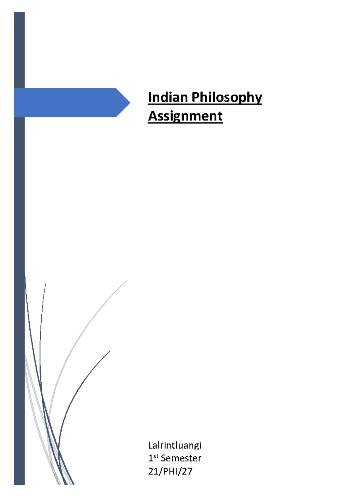 Indian Philosophy Assignment: Overview of Key Philosophical Systems ...