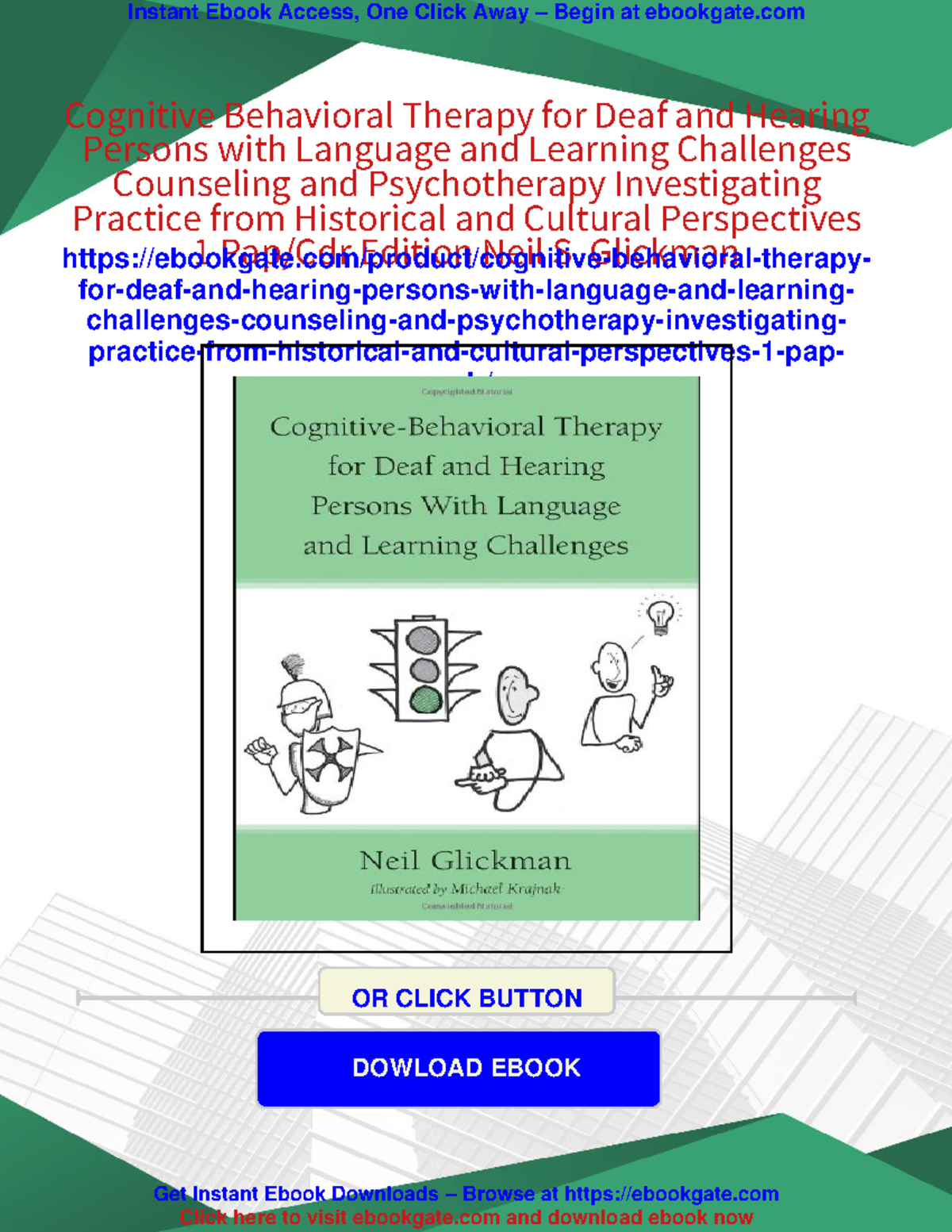 Cognitive Behavioral Therapy for Deaf & Hearing Persons: A Study Guide ...