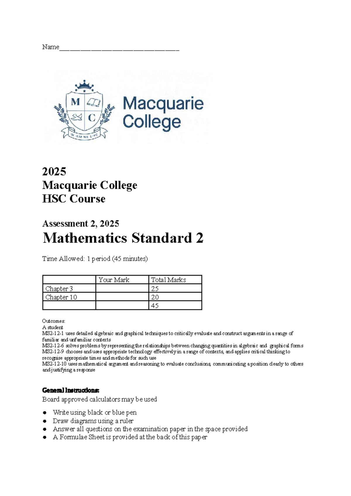 2025 MATH 1: Standard Maths Exam Review & Problem Solving Techniques ...