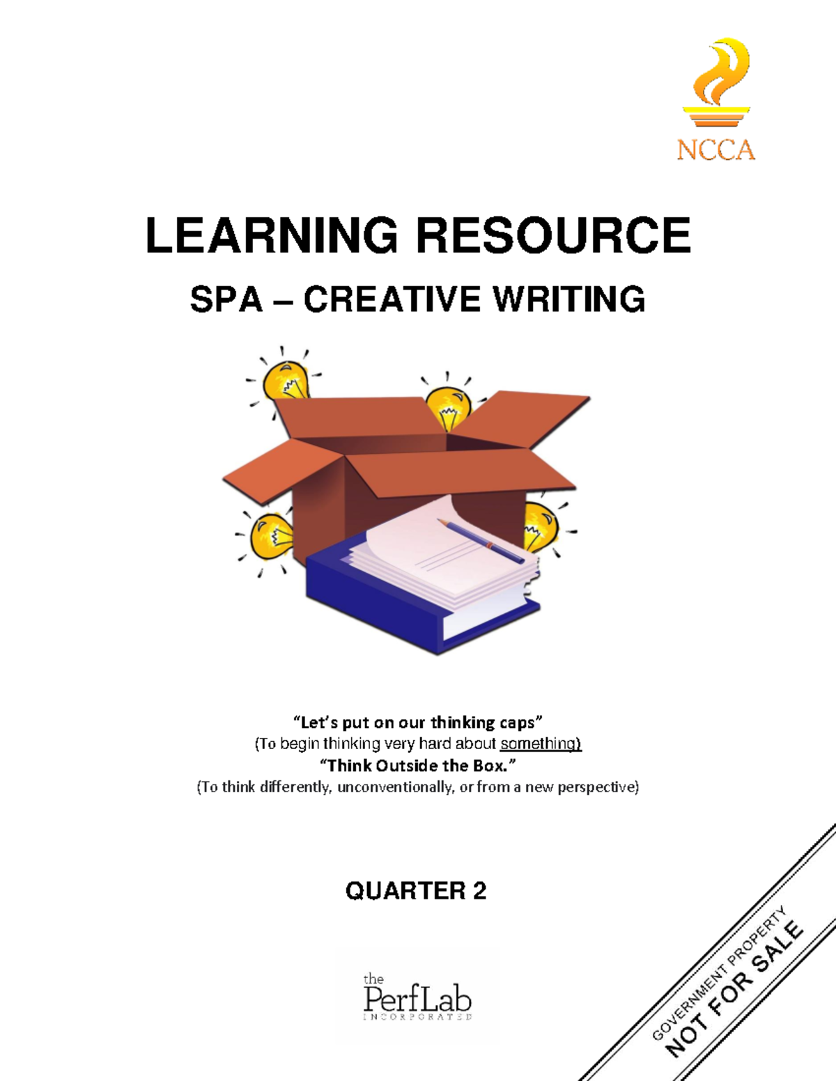 Q2 Learning Resource: SPA Creative Writing for Grade 8 - Studocu