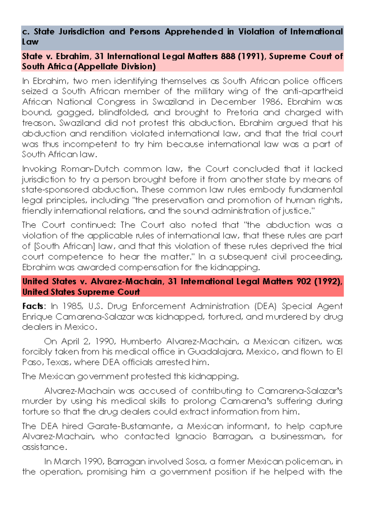 State Jurisdiction and Human Rights Violations in International Law ...