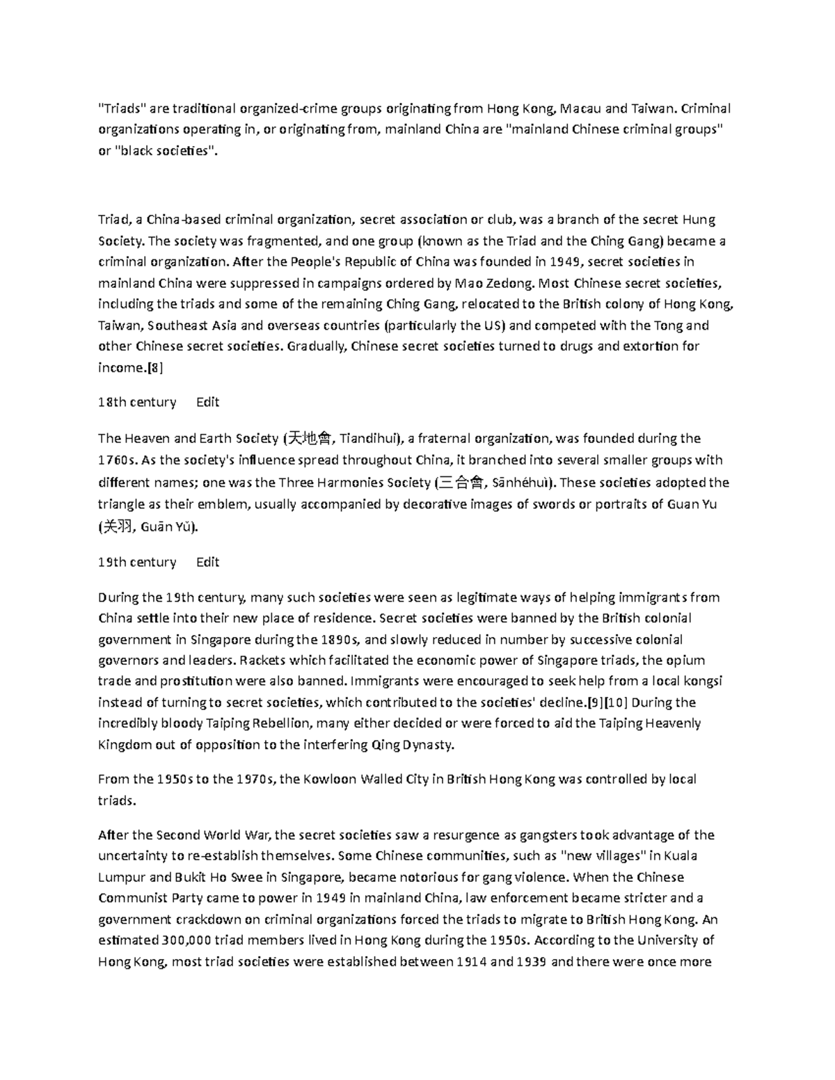 Triad - For educational purpose only - 