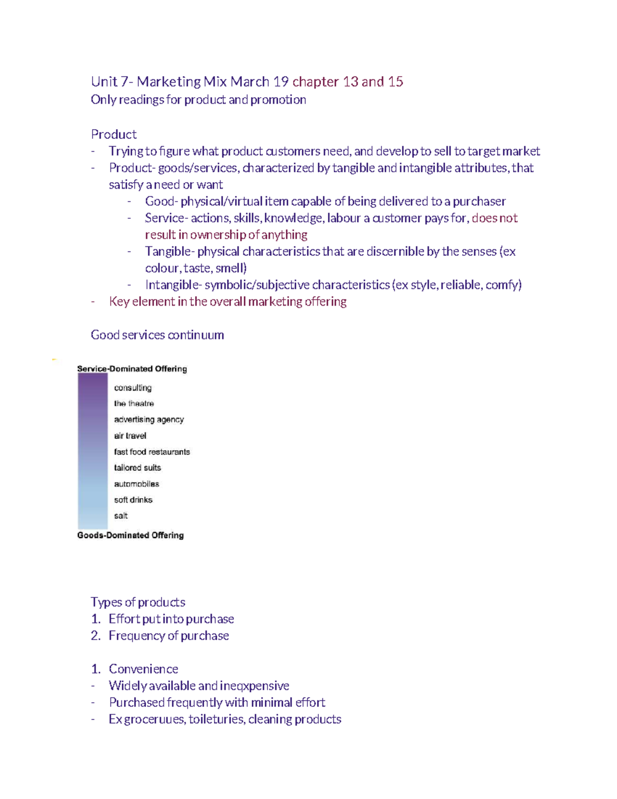 MOS 1021 Final Exam Study Notes: Marketing Mix Insights - Studocu