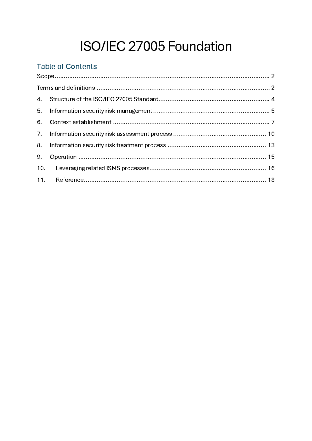ISO 27005 Study Guide: Information Security Risk Management Overview ...