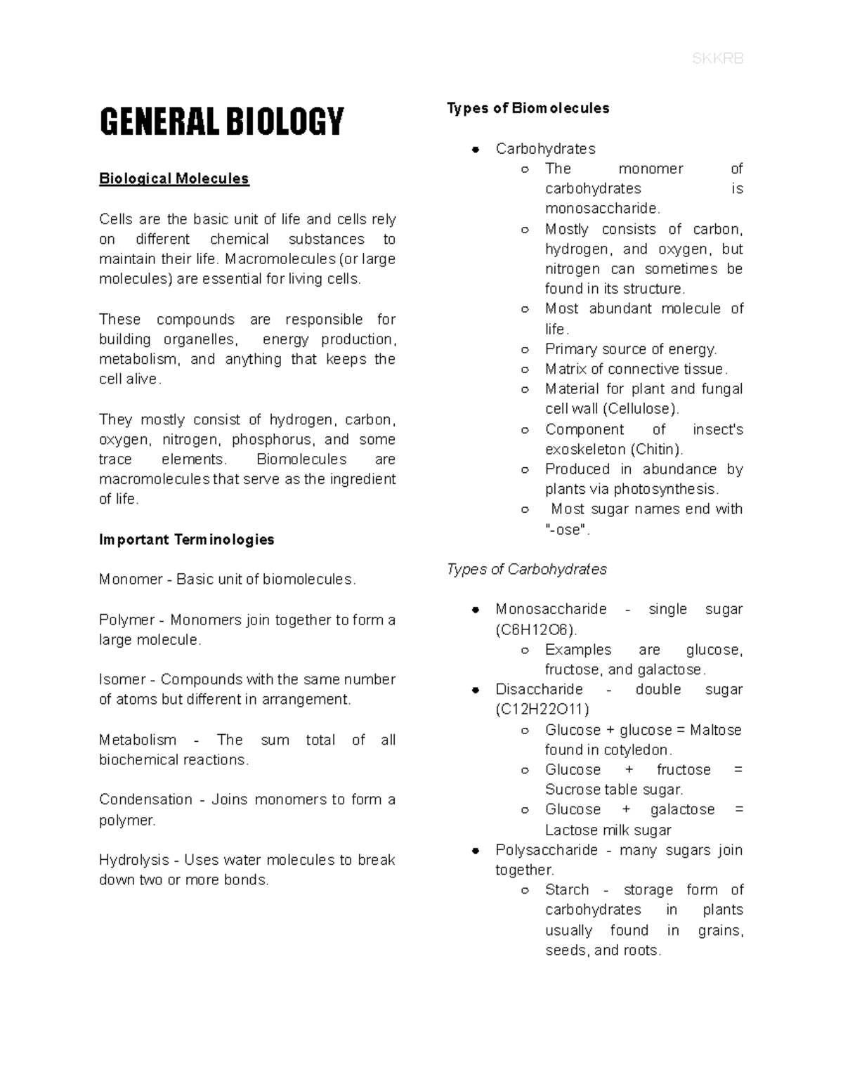 Biology-2nd-Quarter - 2nd Quarter BIOLOGY 1 - GENERAL BIOLOGY ...