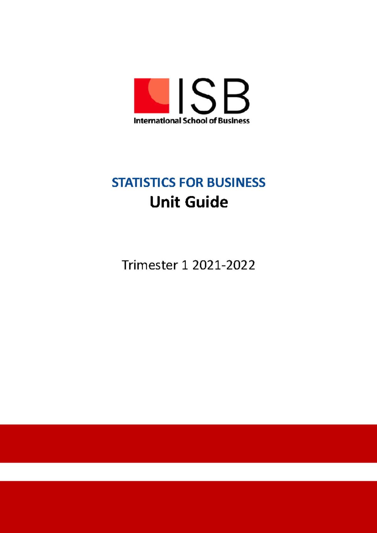 (revised) MAT102-SB-DH47ISB-1 (thay Vu Vo) - STATISTICS FOR BUSINESS ...