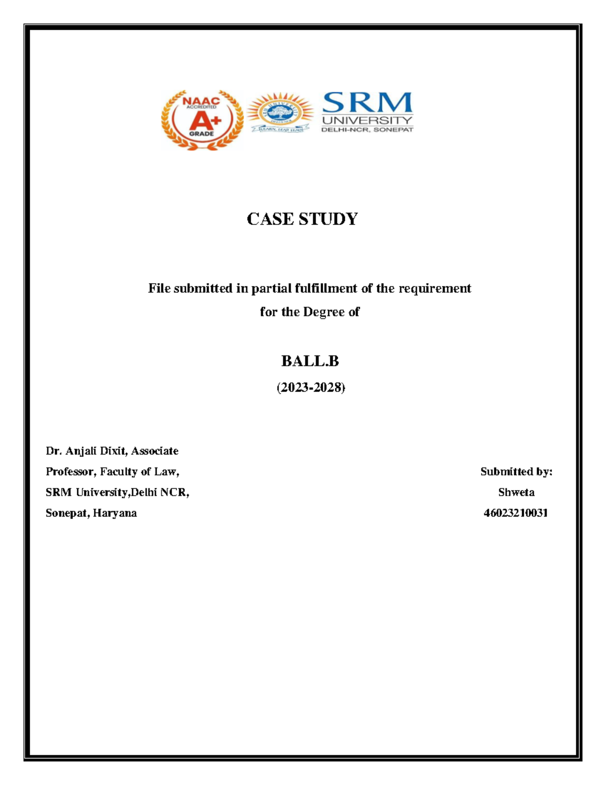 CASE STUDY: Analysis of Legal Provisions in BNS and Relevant Cases for ...