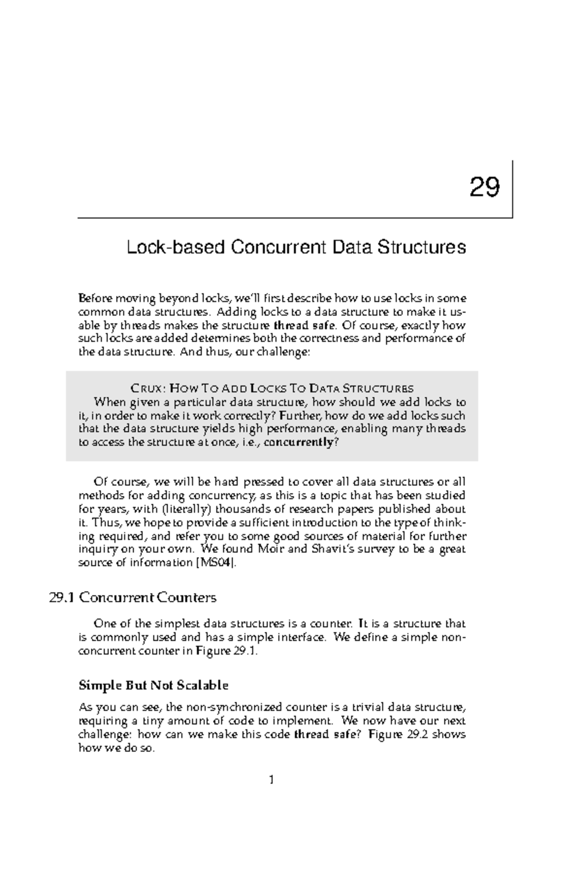 Lock-Based Concurrent Data Structures in Operating Systems - 29 Lock ...