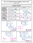 Algebra 1 - Honors - Studocu