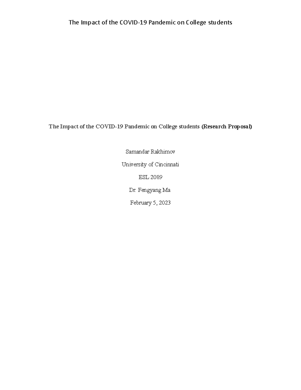 Revised results - this is assignment example and guidelines. - The ...