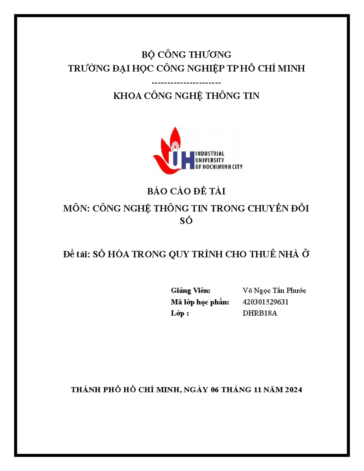 Bao Cao Cnttcds N9 - cxc - Document Preview