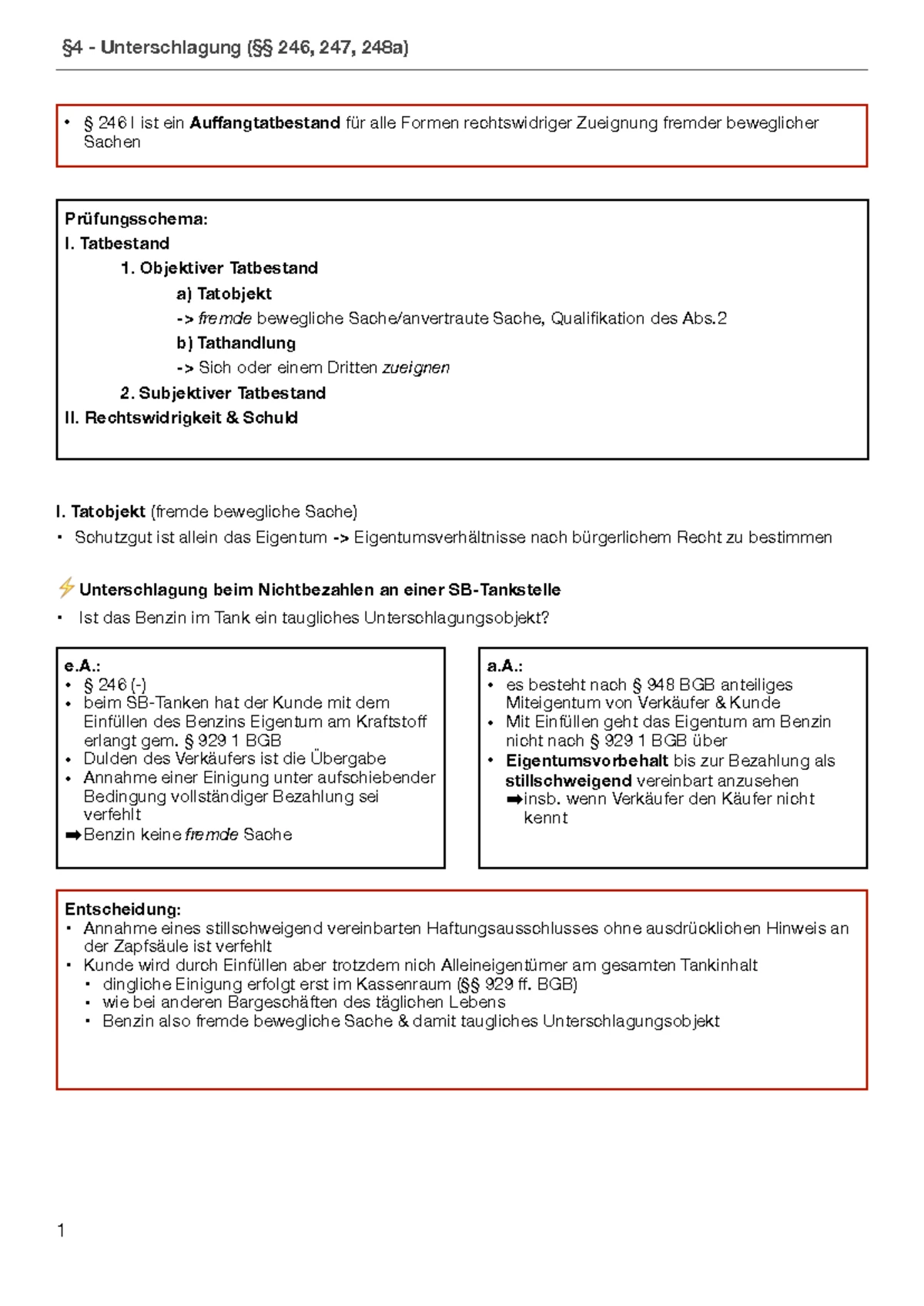 Schwerer Raub (§ 250) - Prüfungsschema und ausführliches Skript - § 250 ...