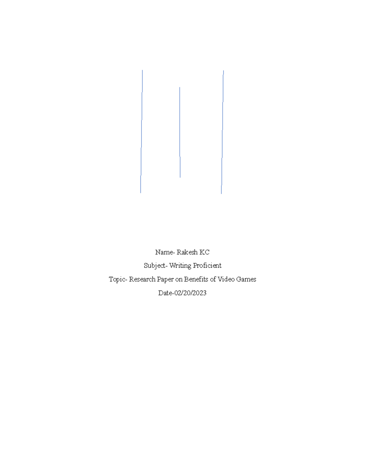 Research Paper (WRITING 101): Analyzing Benefits of Video Games - Studocu