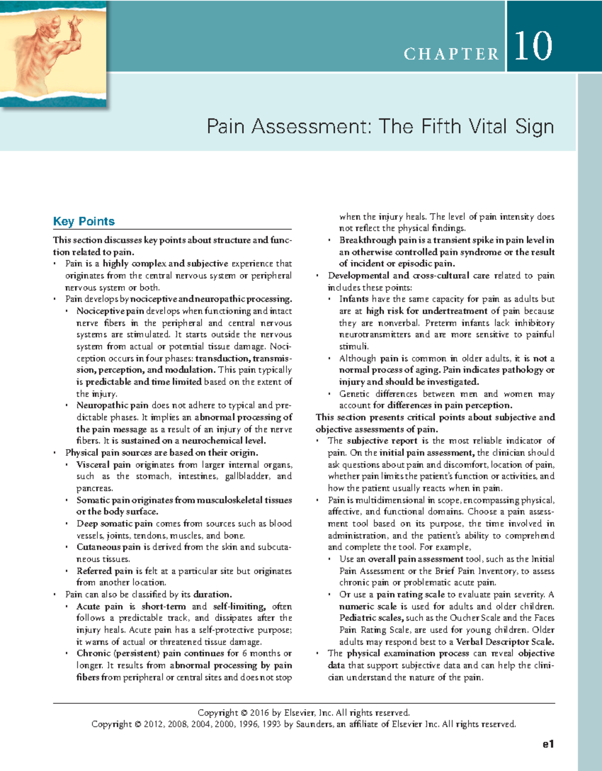 KEY Points Pain Assessment -The Fifth Vital Sign - Copyright © 2016 by ...