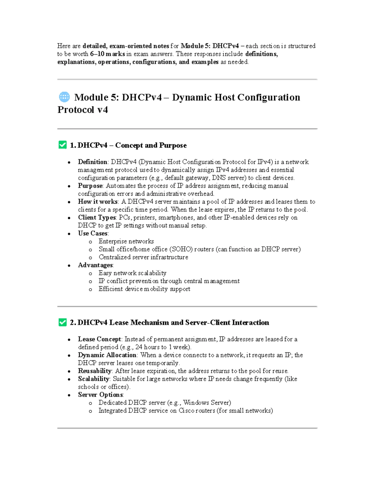 M2: Detailed VLANs Exam Notes for Effective Revision - Studocu