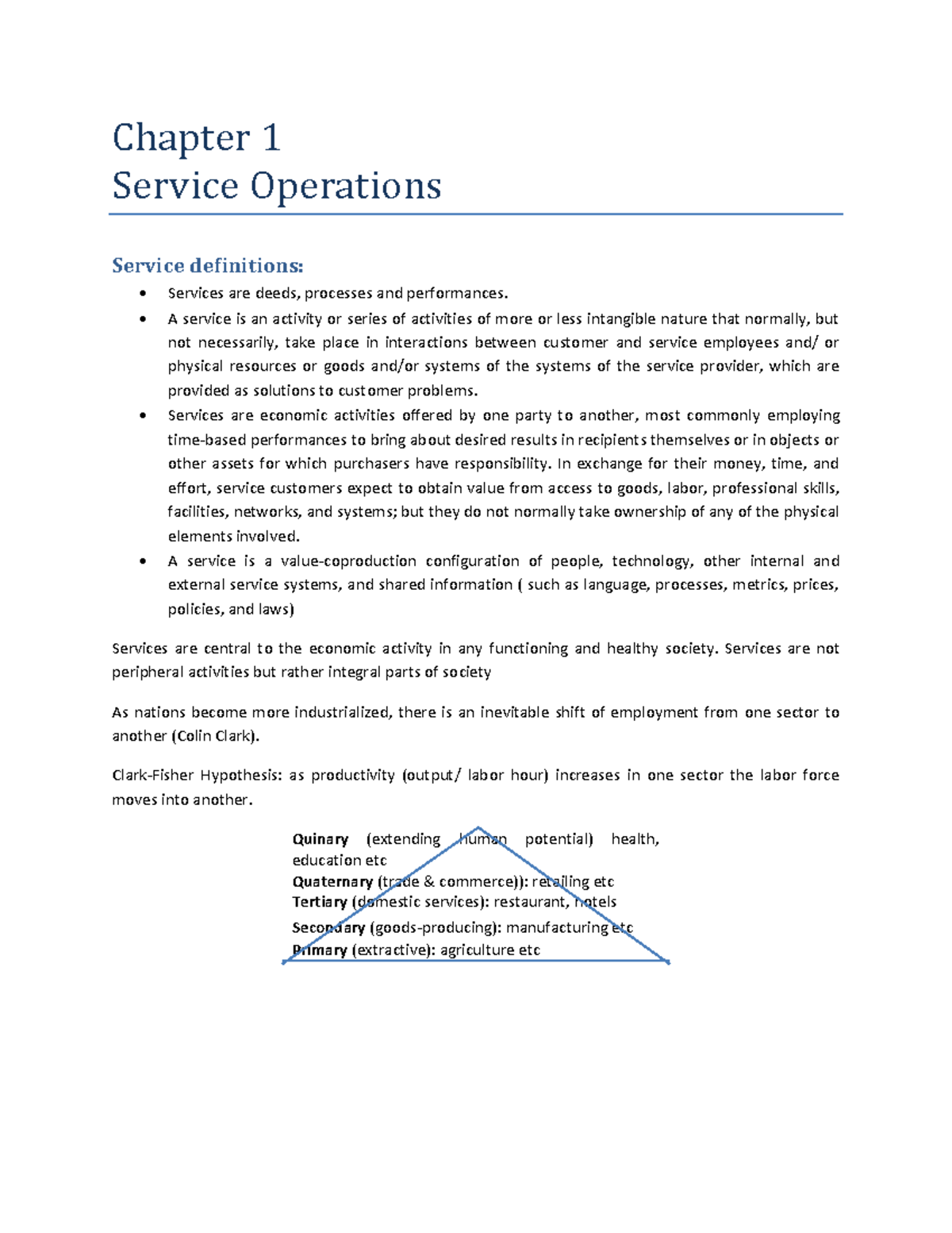 Service Management: Summaries for Chapters 1-6, 9, 11-12 (Key Insights ...