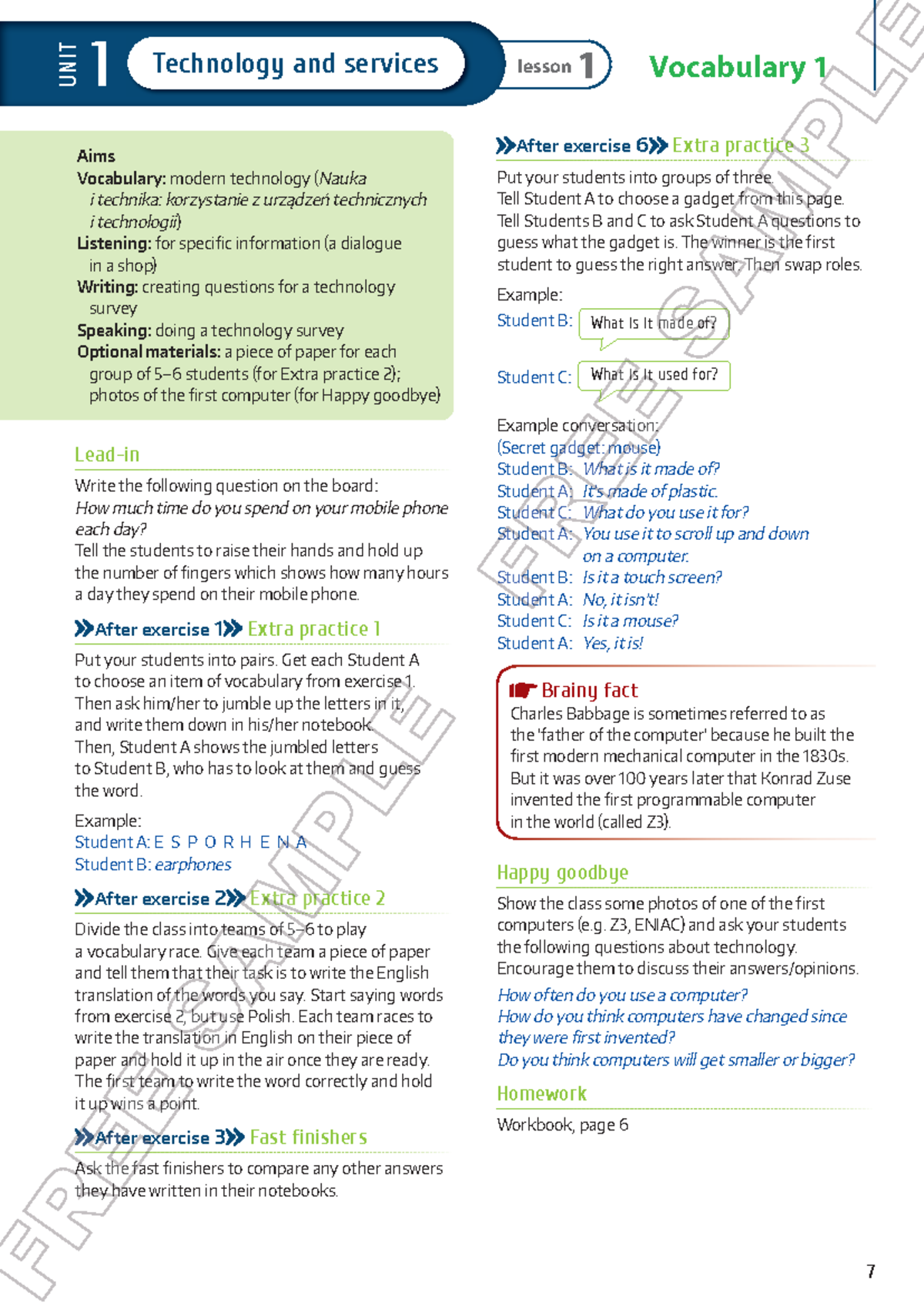 Brainy 8 TN U1: Technology & Communication Lesson Plans - Studocu