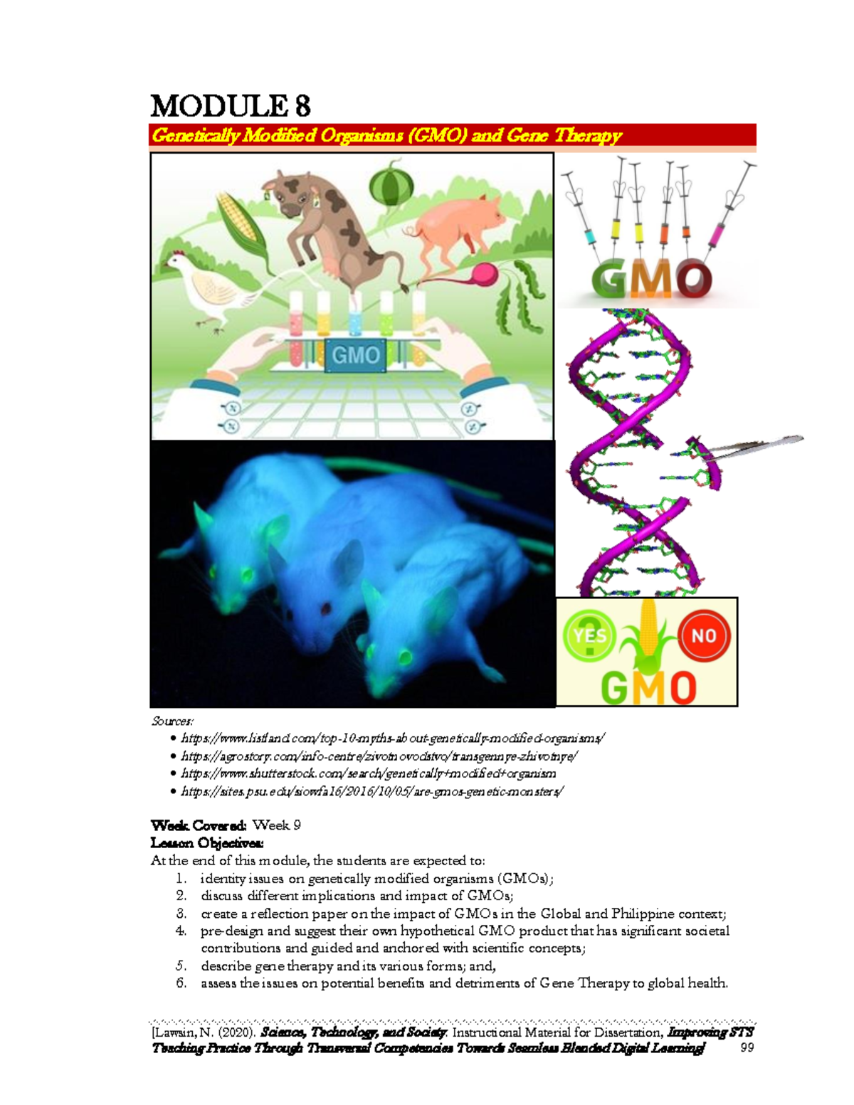 Genetically Modified Organisms (GMO) and Gene Therapy - Module 8 ...