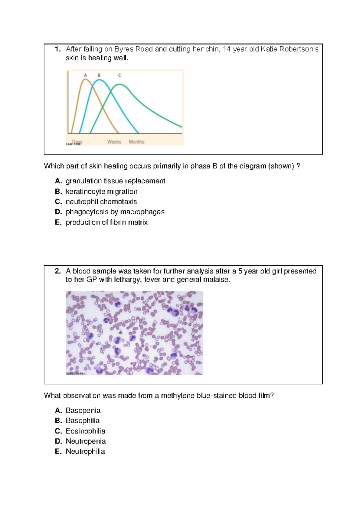 Exam Prep: MCQs for Course Code 1 - Medical Science - Studocu
