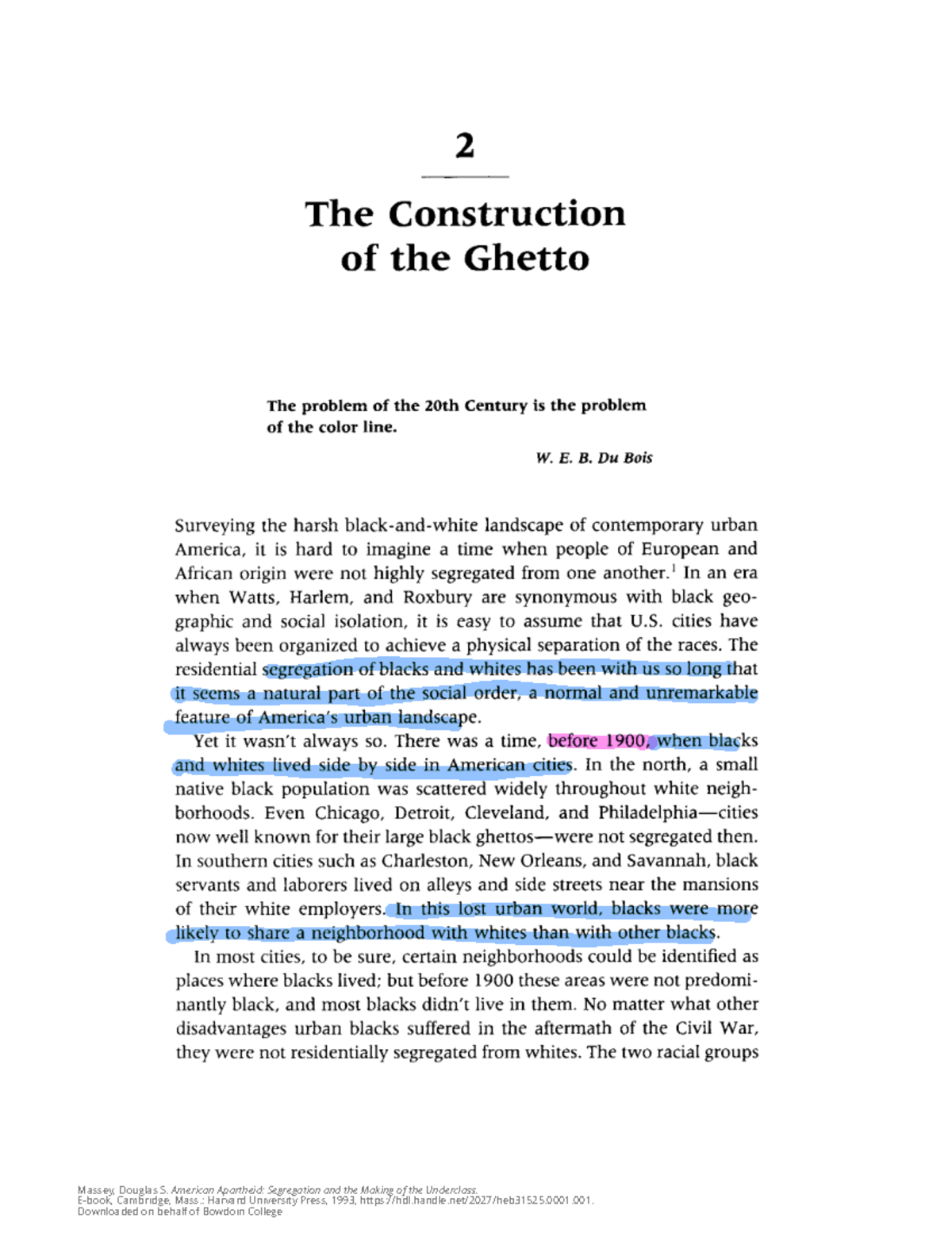 American Apartheid: Exploring Housing Segregation and the Ghetto ...