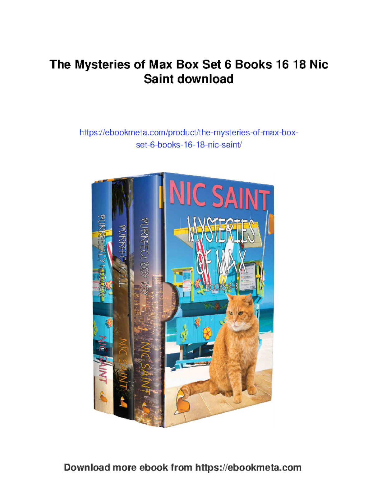 The Mysteries of Max Box Set: Books 16-19 by Nic Saint - Studocu