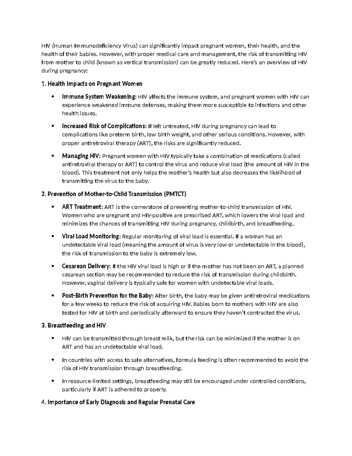 HIV Management in Pregnant Women: Health Impacts & Prevention ...