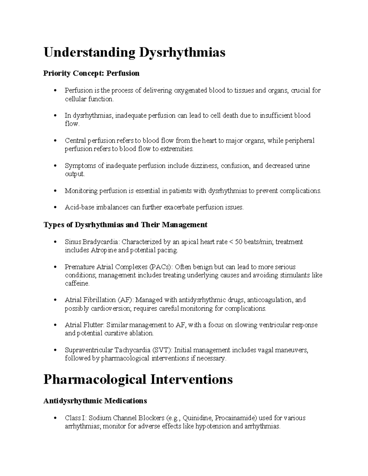 Understanding Dysrhythmias: Key Concepts and Management Strategies ...