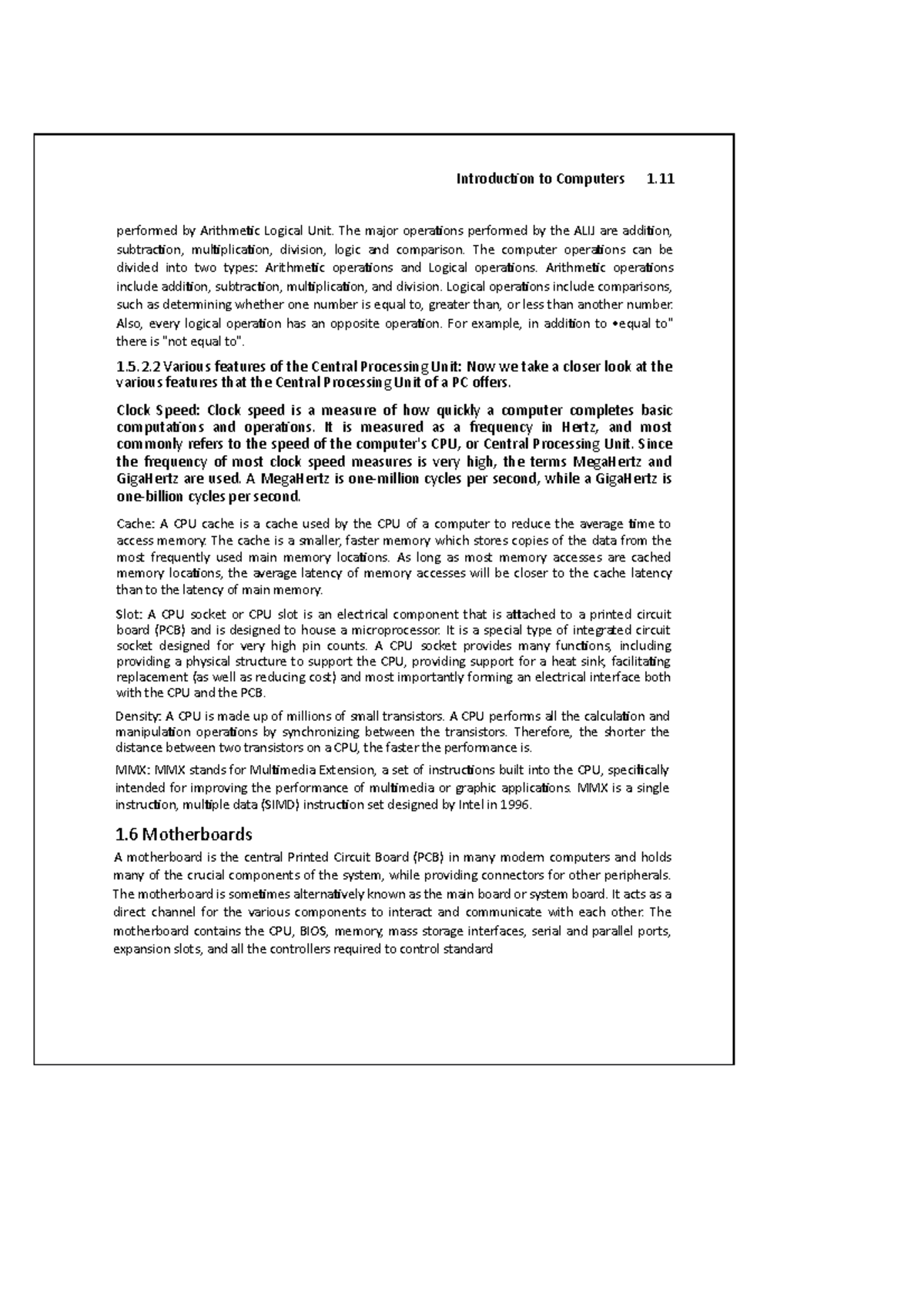 Doc10 - Introduction to Computers Lecture Notes - Studocu