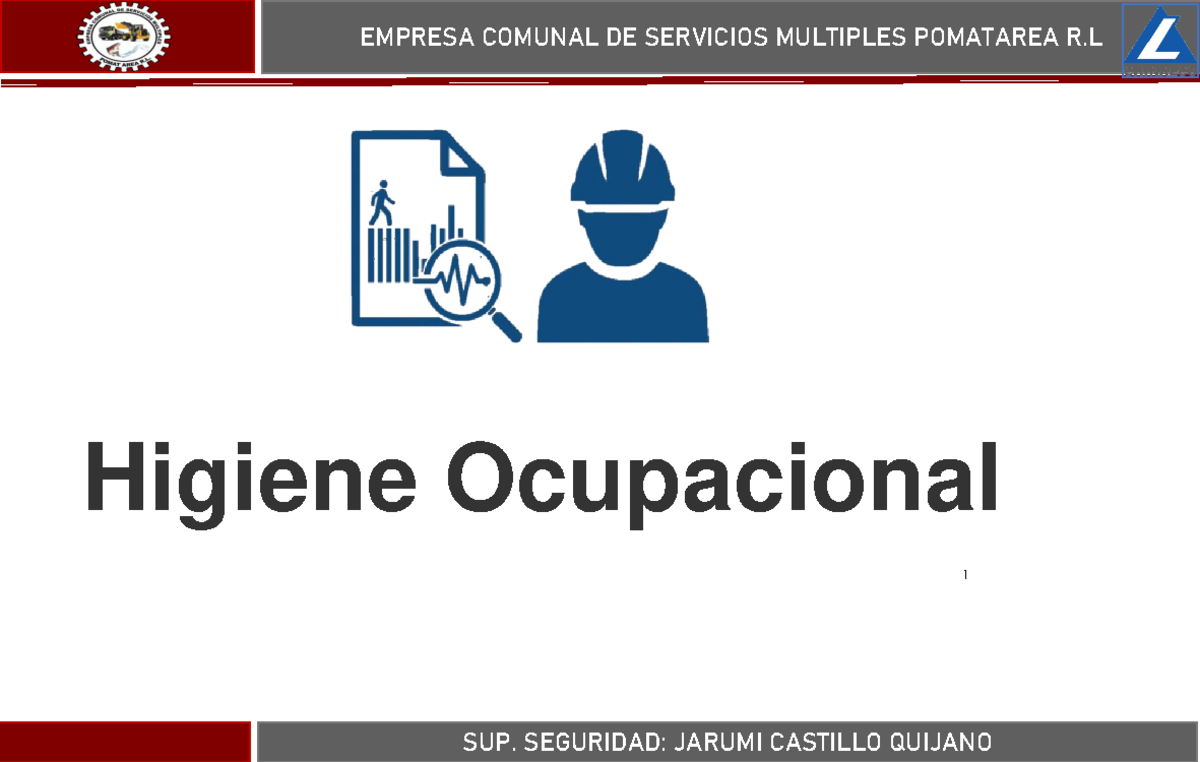 PPT - Higiene Ocupacional y Prevención de Riesgos Laborales - Document Preview