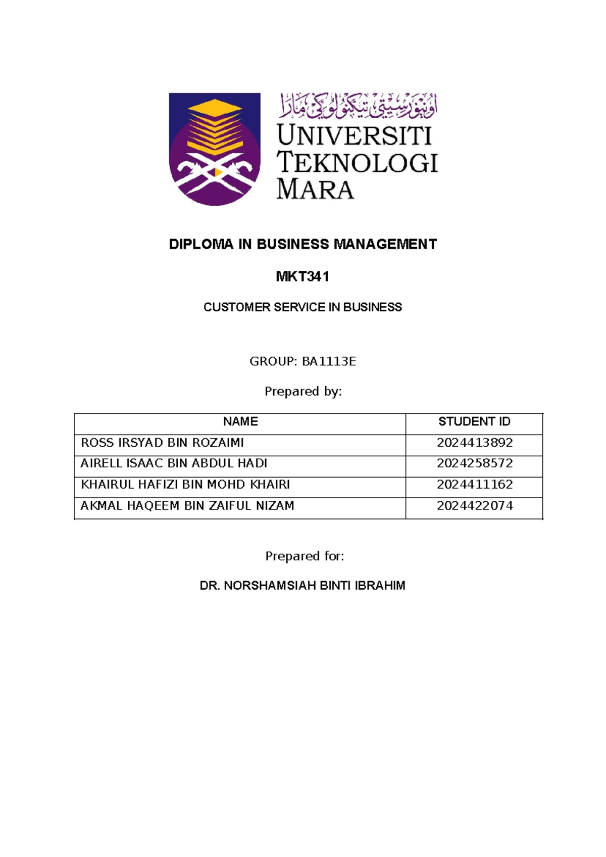MKT341 Customer Service in Business: KFC Case Study Analysis - Studocu